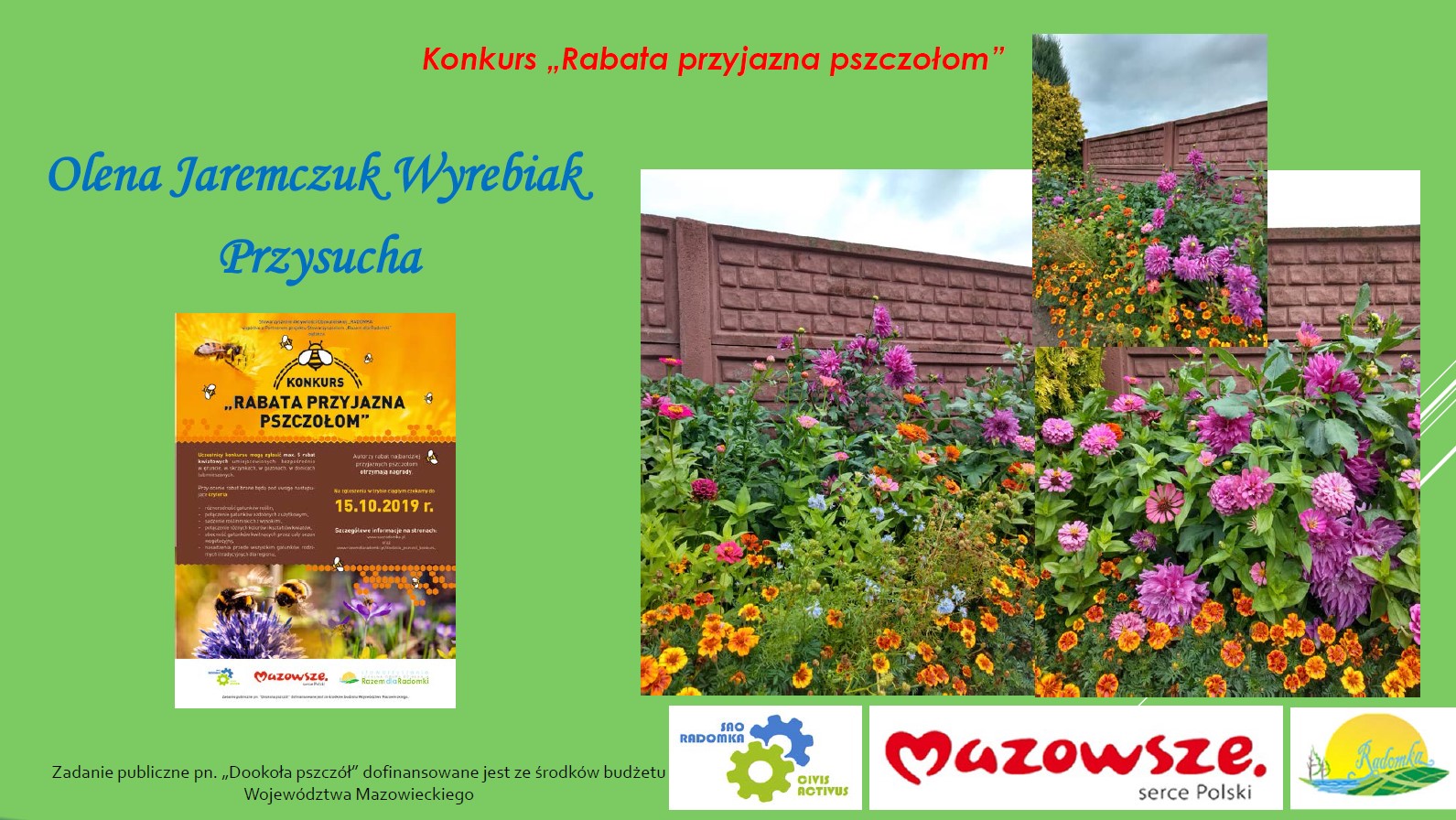 Przedstawiamy laureatów konkursu "Rabata przyjazna pszczołom"