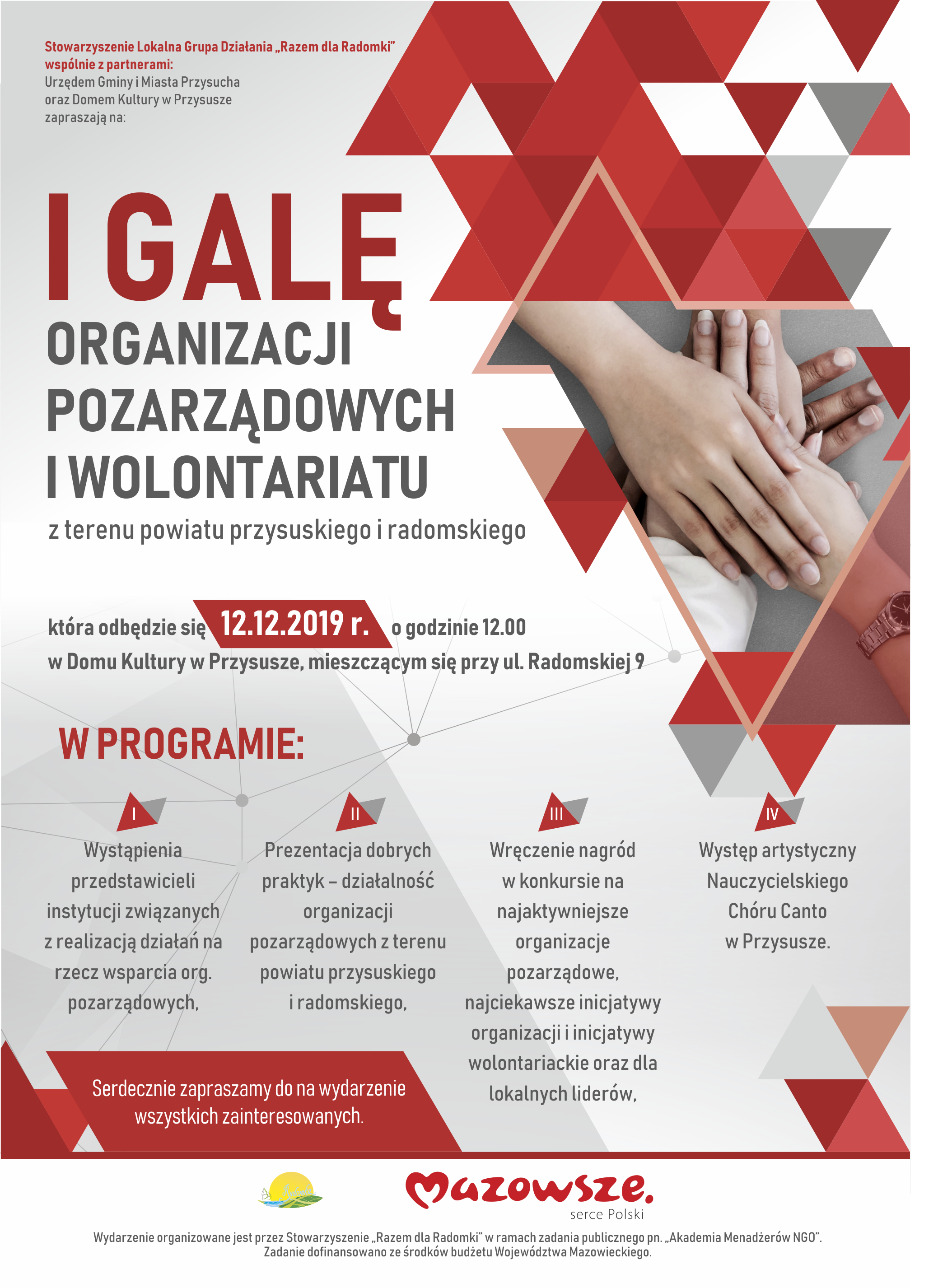 I Gala Organizacji Pozarządowych i Wolontariatu